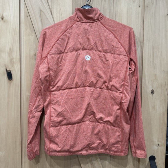 Oros Solarcore Half-Zip Insulated Pullover Mens Size M Coral Orange - Picture 3 of 12